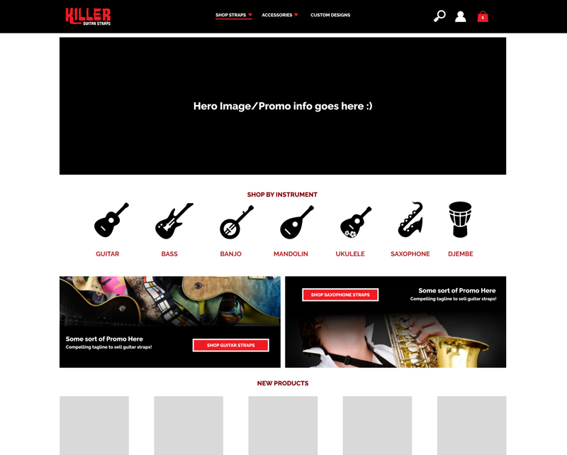 Killer Guitar Straps Homepage
